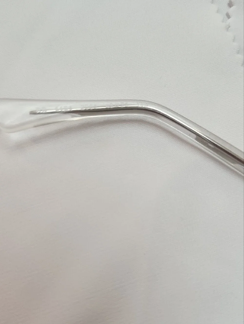 Ray-Ban Clear and Silver Semi-Rimmed Glasses